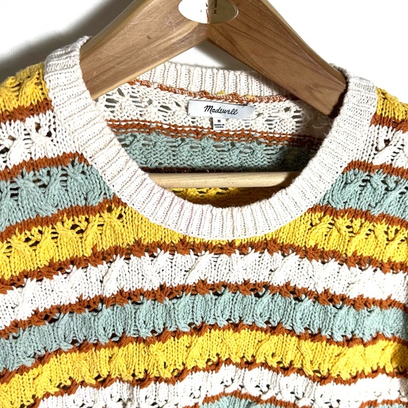 Madewell Multicolor Striped Crew Neck Sweater - Picture 3 of 5